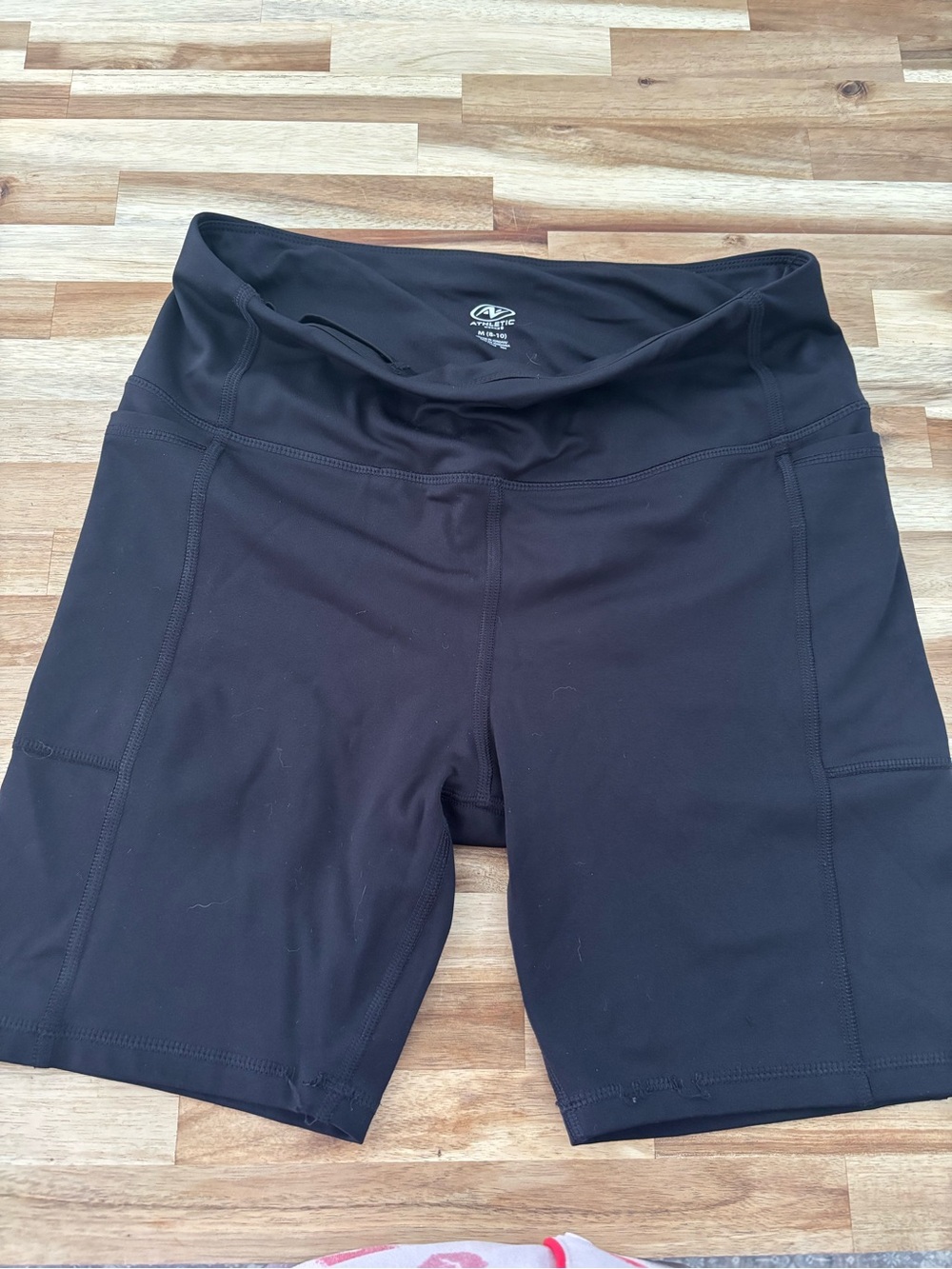 Athletic Women’s Black High-Waist Bike Shorts